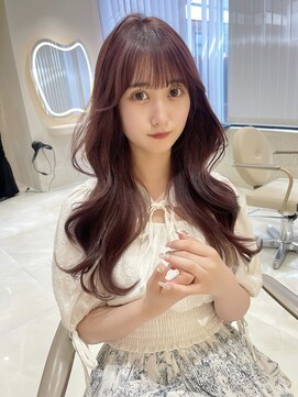 サイン 渋谷(SIGN) 韓国ヘアハッシュカットレイヤーカットグレージュブリーチ無し