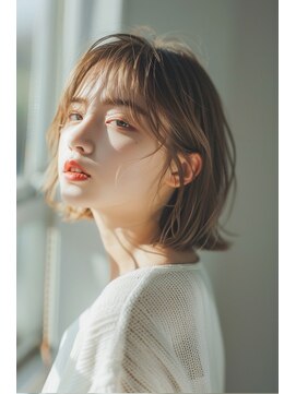 ヘアスタジオブービー 前下がりふんわりボブ