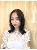 ダークカラーお洒落ミディアム