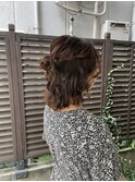 ハーフアップシニヨン