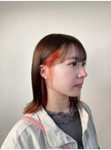 【イヤリングカラー】ぱきっとオレンジ推しカラー