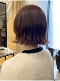 外ハネボブ/ピンクブラウン