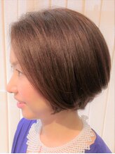 ヘアーフェイヴァリット(Hair Favorite) 大人のベージュカラーボブ