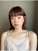 オリーブベージュ/ウェットヘア /レイヤーカット /川崎