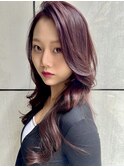 顔まわりレイヤー×艶髪で小顔魅せ