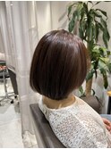 ボブ/ショートボブ/くせ毛を活かす
