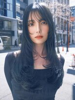 アイティー バイ アルバム 浦和店(IT by ALBUM)&nbsp;顔周りレイヤー前髪カット暗めカラーワンカールレイヤー_F30713