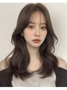 ココアベージュ/オリーブグレー/小顔/黒髪[立川/髪質改善]