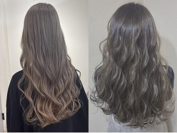 イルームバイリンクス 大宮(ILLUME by LINKTH)の写真/ブリーチなしでも“透明感のある艶髪”が叶う★トレンドカラーも豊富にご用意！艶感UPのご提案はお任せ◎