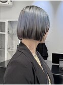 クールショート前髪イメチェンピンクベージュアンブレラカラー