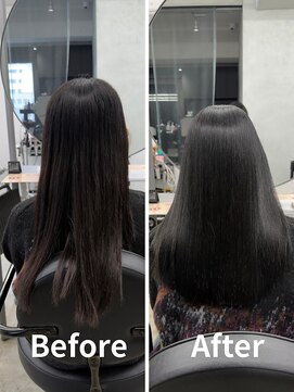 トゥエル バイ ディプティモイラ(tuelu by dipty MOILA) 艶髪Before&After