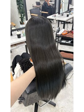 フランチェスカドットボブ(francesca.bob) オリーブグレー×髪質改善トリートメント