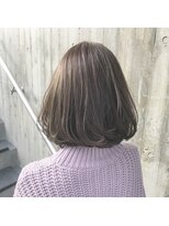 レイドバック(LAID BACK)&nbsp;【LAIDBACK代官山】ボブのワンカールスタイル★アッシュベージュ