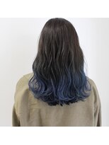 デコヘアーフラッペ(DECO HAIR frappe) グラデーションカラーでブルー