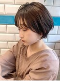 アッシュブラウン×ボブ×シースルーバング【杉野ちひろ】