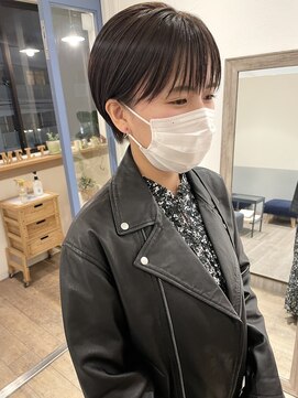 メルト 吉祥寺(melt) 20代30代大人可愛い丸みショート耳かけマッシュショートベージュ