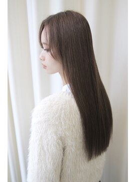 アグランテトラ 野田阪神店(a Gland tetra) 大人可愛い透明感立体感ストレートロング＿センターパート