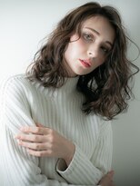 カバーヘア ブリス 川口(COVER HAIR bliss)&nbsp;ビターショコラアシンメトリーかきあげボブ202u川口20代30代40代