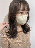 レイヤーカット×サイドバング