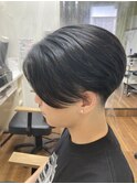 センター分けスタイル