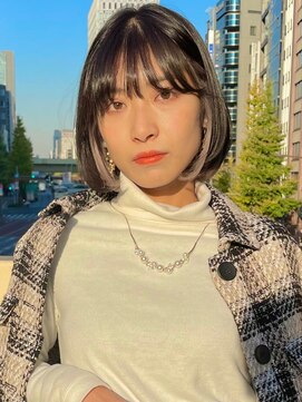 マックス フォー ヘアー(MAX FOR HAIR) 【デザインカラー】重めボブ×インナーハイライト◎