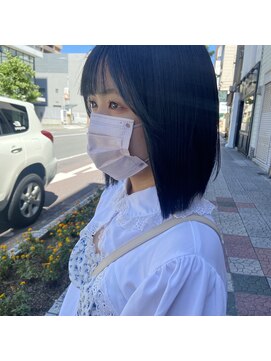 ボアップ 京橋店(boappu) #ブルーブラック #ブルーカラー #ブリーチなし