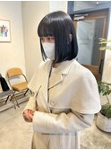 切りっぱなしボブ