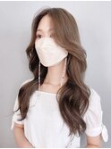 フェイスレイヤーカット_チェリーブラウンフェミニン_ba406481