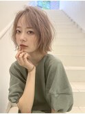 ボブ/大人かわいい/フェザーバング/ラフニュアンス