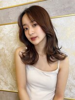 ロンド ストラーダ 心斎橋(Lond strada)&nbsp;韓国前髪顔周りロング×デザインカラー[心斎橋/髪質改善]