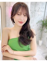 ルームバイシー 新宿(Loom. by Sea)&nbsp;韓国風前髪×シルキーベージュ【髪質改善/新宿/デザインカラー】