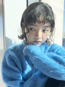 ウクラ バイ レシッド 池袋(uchla by rcid) 顔周り似合わせ小顔フェイスラインウェーブパーマ前髪パーマ黒髪