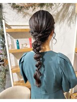 トリコ ショップアンドヘアサロン(tricot shop hair salon) 編みおろしアレンジ♪yu