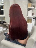 7807艶髪カシスレッドラベンダーパープルハイトーンカラー