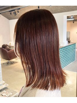 タノ(tano) ツヤ感！ブリーチなしオレンジブラウン！