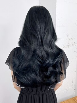 アルバム 新宿(ALBUM SHINJUKU) 黒髪透明感カラーネビージュウルフレイヤーロング_ba526051