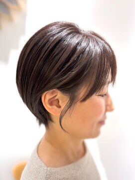 ヘアメイク クリア 神楽坂店(hair+make CLEAR) 大人丸みショート×ココアブラウン