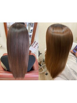 話題のAujuaトリートメントを導入くせ毛やうねりも縮毛矯正や髪質改善で解決！ダメージヘアの救世主も◎