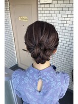 ソノ(sono)&nbsp;シニヨン アップスタイル まとめ髪 参列ヘア 着物ヘア