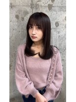 ハローバイシー 仙台(Hello by Sea)&nbsp;艶髪チョコラブラウン×髪質改善[美髪/韓国風/顔周り]仙台