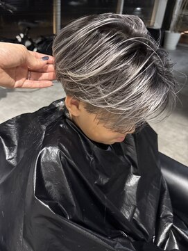 エイチ(H) バレイヤージュ/スペインカール//フェザーパーマ/