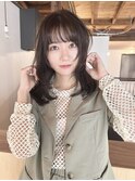 大人可愛い巻き髪スタイル/2wayシースルーバング/髪質改善カラー