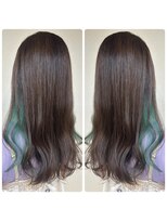 クエロ(Quaero?)&nbsp;インナーカラー　エメラルドグリーン