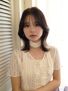 ヘアラウンジ アンリオ(hair lounge an rio) ミディアム×シースルーバング