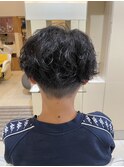 マッシュ×ツイストスパイラルパーマ