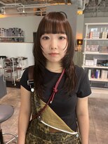 カフ(CAF)&nbsp;CAF FUKOブラウン/ロング・ミディアムレイヤーカット/大阪心斎橋