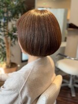 アトリエアルシュ(atelier ARCHE)&nbsp;丸みボブ,白髪ぼかしカラー,脱白髪染め