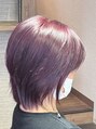 ヘアーズ はれるや(hair's) ピンクブラウン/ショートボブ/ダブルカラー/VEENA
