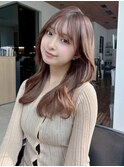 大人かわいいロングヘア*ブラウン*レイヤーカット*髪質改善