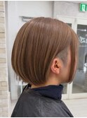 ツーブロックボブ刈り上げ女子ボーイッシュジェンダーレス原宿